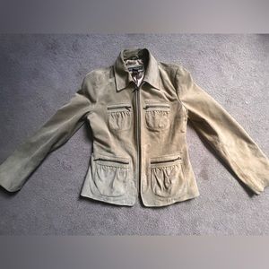 Banana Republic size 6 sued leather jacket